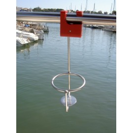 Drinkholder for Guard Rails and Stanchions
