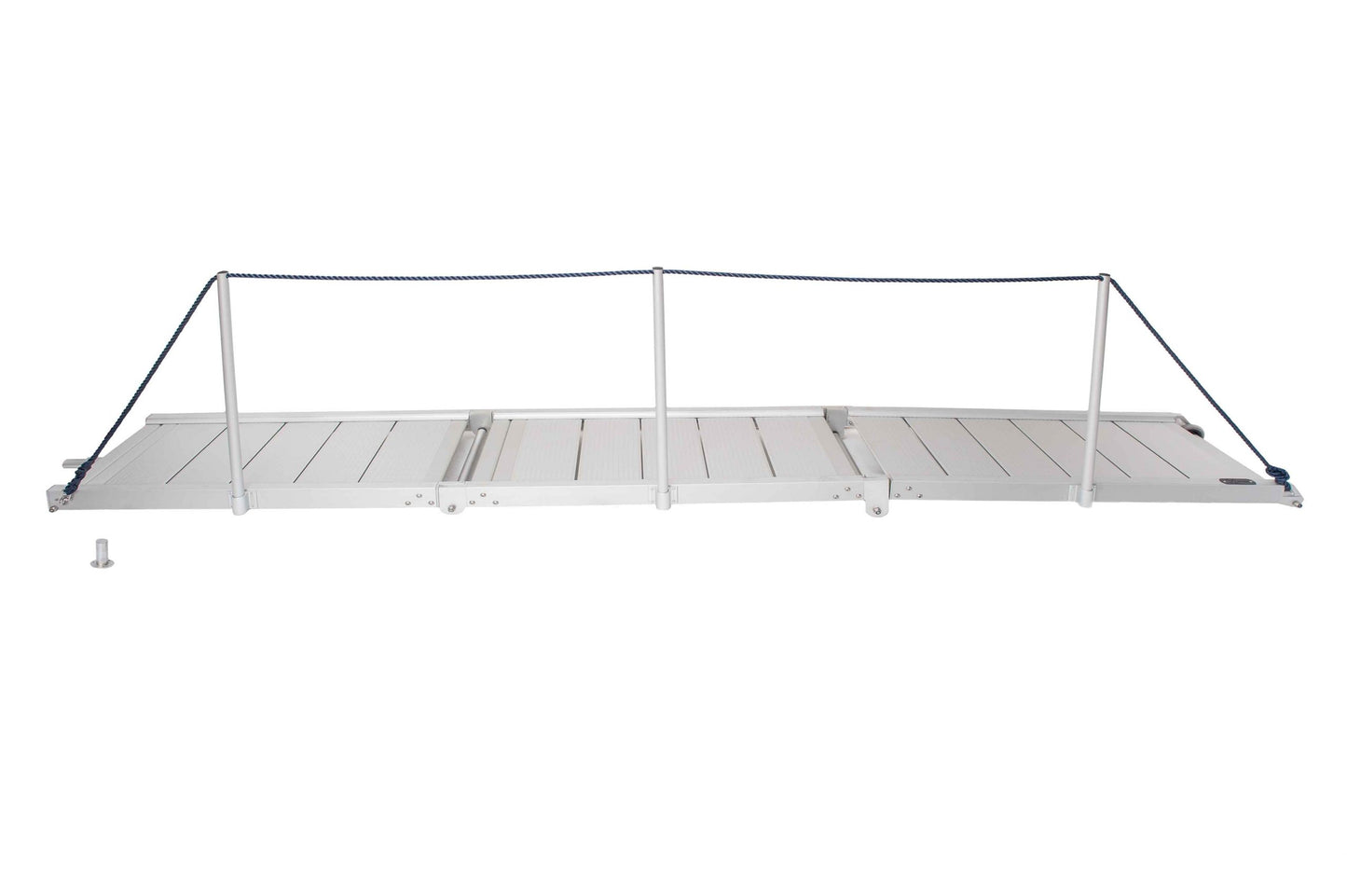 "Classic" gangway, aluminum, foldable in 3 pieces